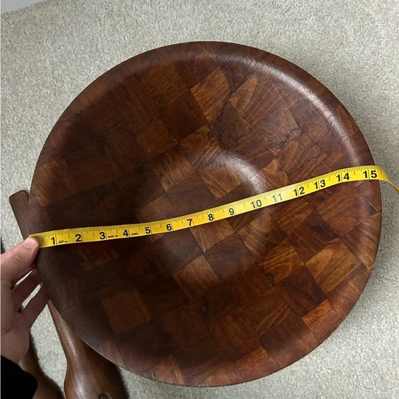 MCM weavewood salad set vintage - Picture 8 of 8